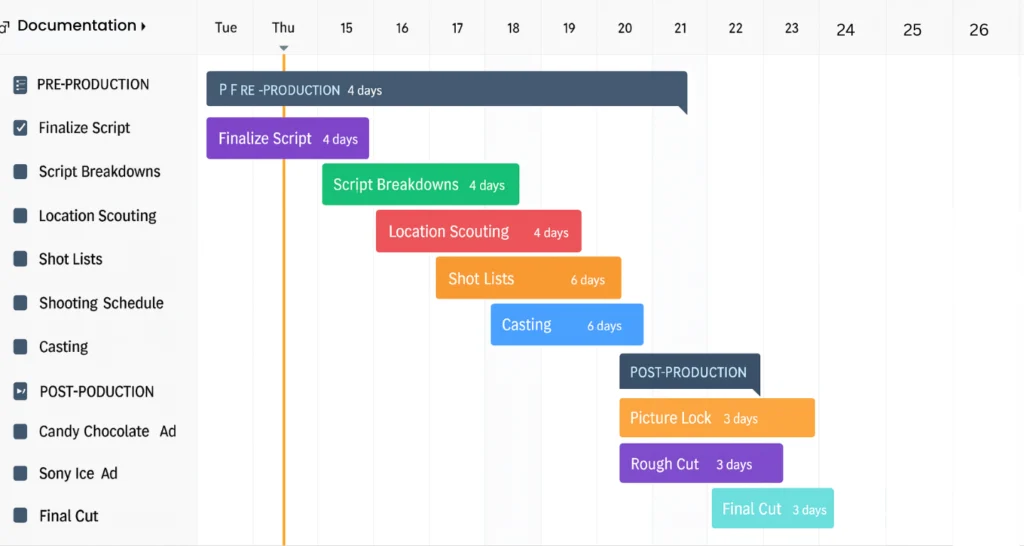 Our storyboards are designed to integrate seamlessly with your production timeline. From pre-production planning to post-production, each frame is carefully aligned to support smooth shooting and editing workflows. This ensures that your team can follow the visual direction and make the most of your shooting and post-production stages efficiently.